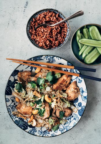 Jackfruit-hoisinroerbak-met-chinese-kool