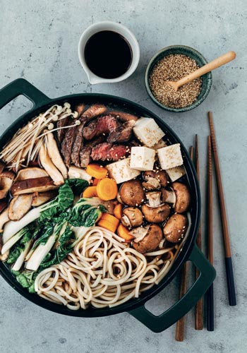 Rundvlees-sukiyaki